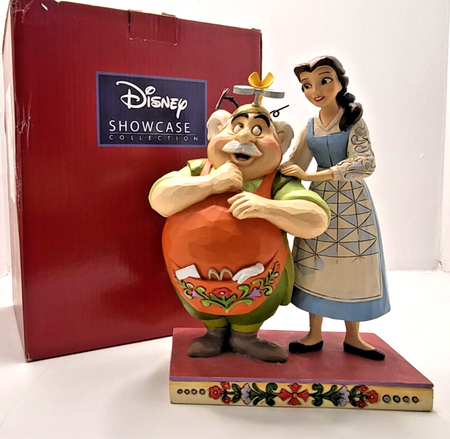 Disney Traditions Beauty & Beast Figurine Devoted Daughter Belle Maurice Boxed12