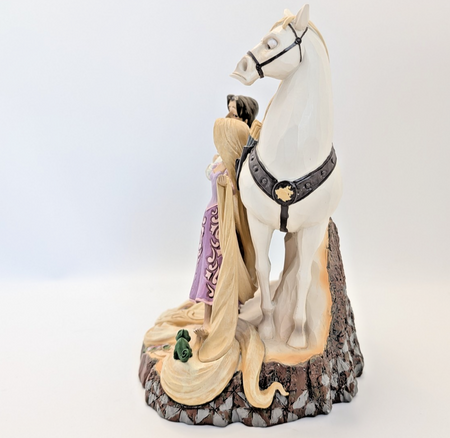 Enesco Disney Showcase Rapunzel, Flynn Rider & Maximus Figurine 2013 7in5