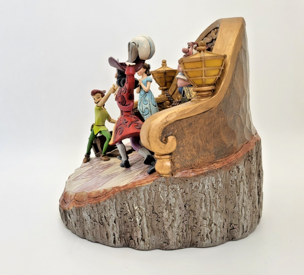 Disney Traditions Daring Duel Figurine Peter Pan Caprain Hook Scene Ornament7