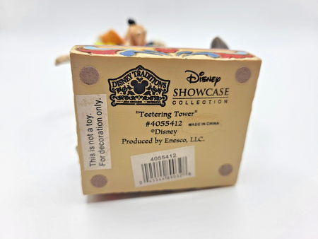 Disney Traditions Teetering Tower Figurine Mickey Mouse Donald Goofy Ornament12