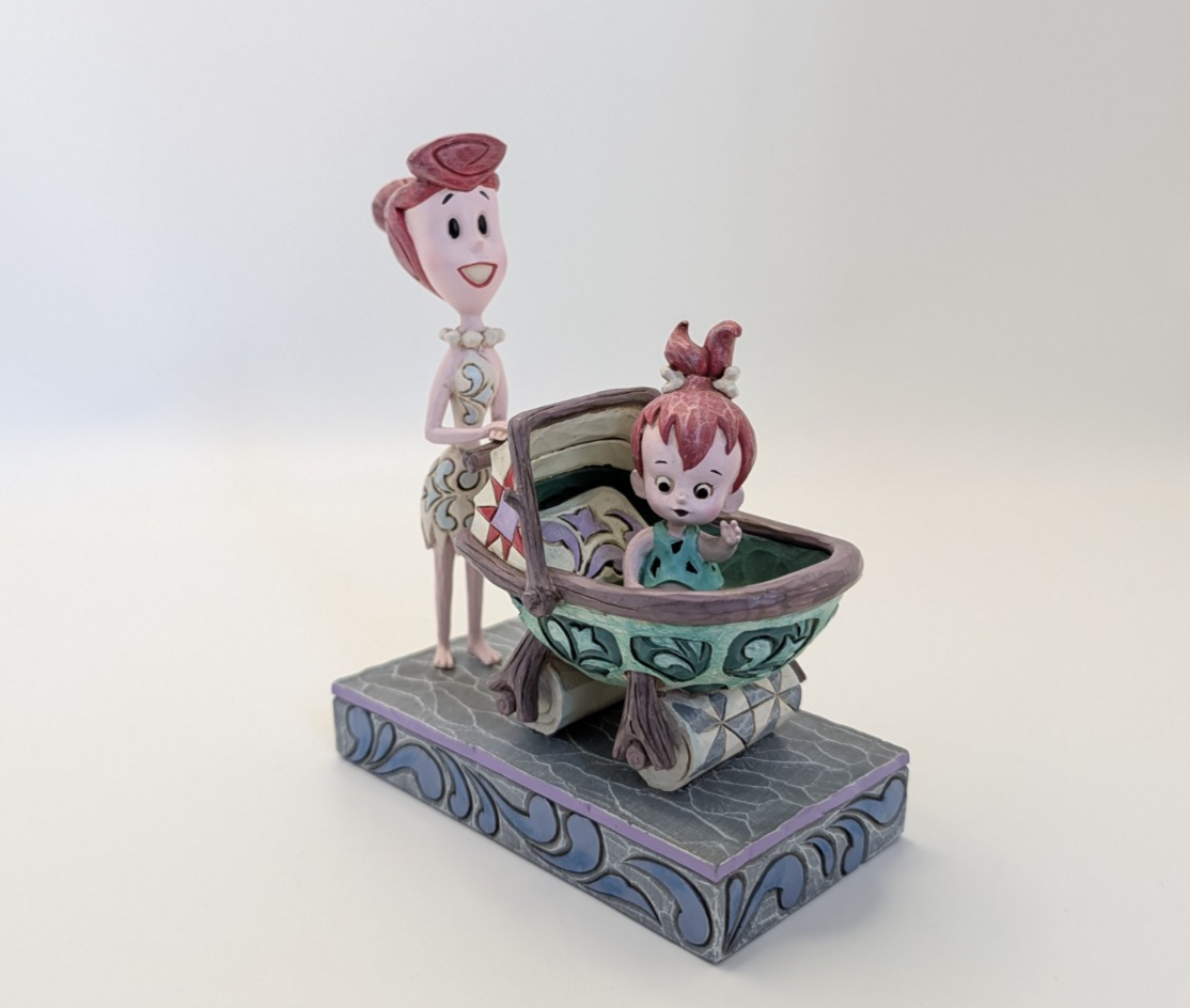 Jim Shore Flintstones Wilma and Pebbles Bedrock Buggy figurine 4058334 photo 6