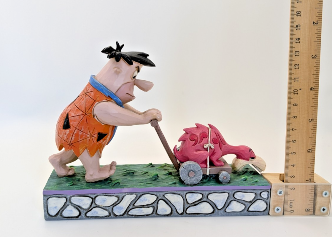 The Flinstones By Jim Shore Fred Flinstone Figurine Mower-a-saurus 405833315