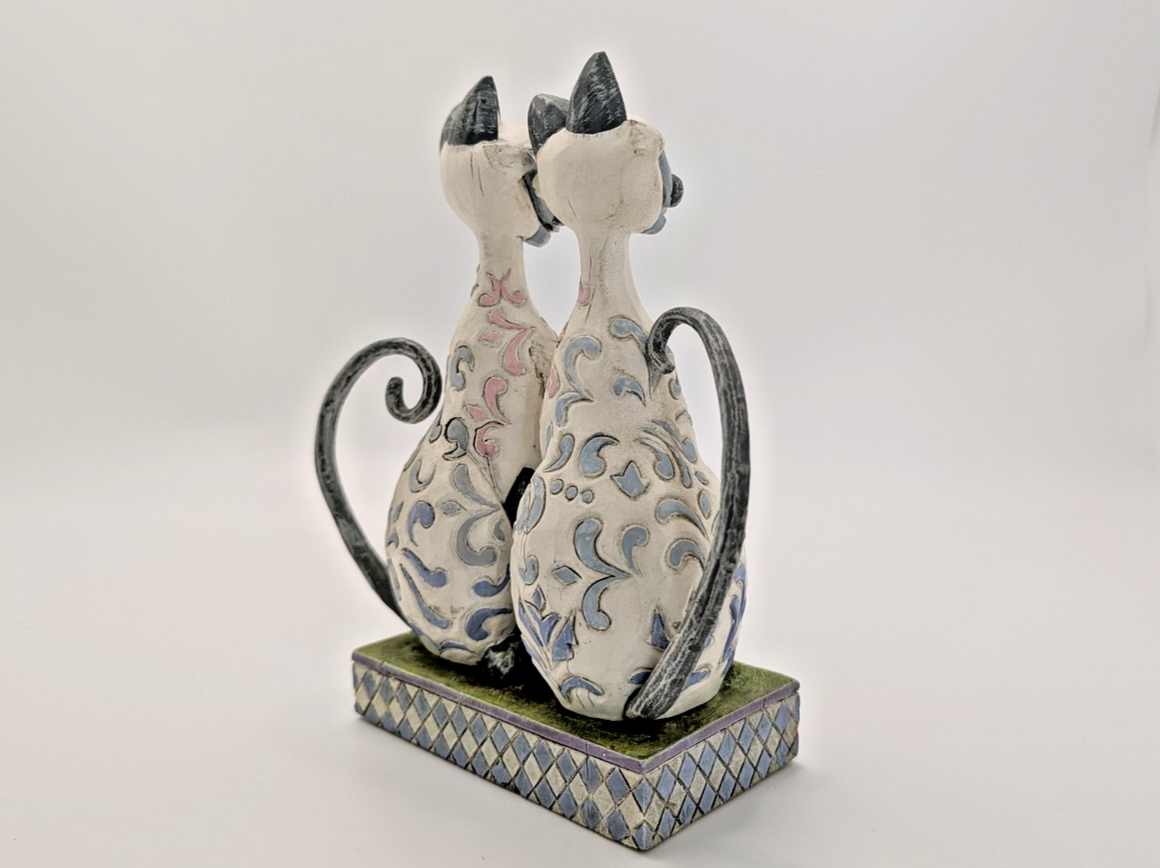Disney Traditions Showcase Si & Am Scheming Suitors Figurine Lady & Tramp Boxed9