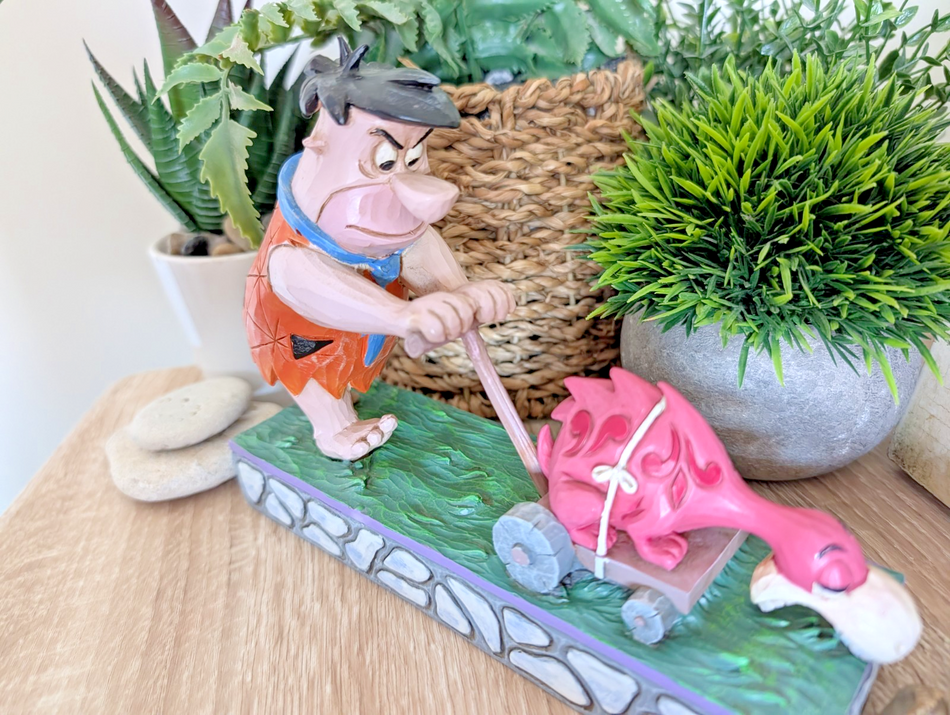 Jim Shore The Flintstones Fred Flintstone Mower-a-saurus Figurine 4058333