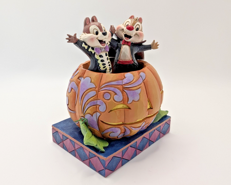 Disney Traditions Chip and Dale Tiny Tricksters Halloween figurine photo 12