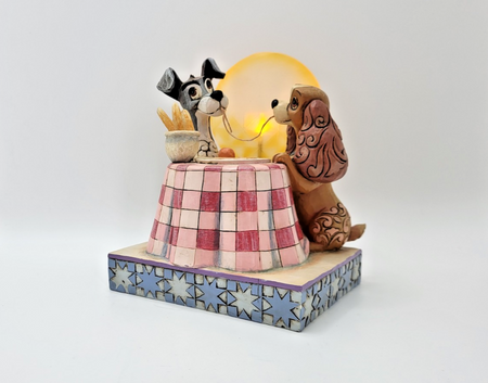 Disney Traditions Lady & The Tramp Light Up Figurine A Moonlit Romance Ornament4