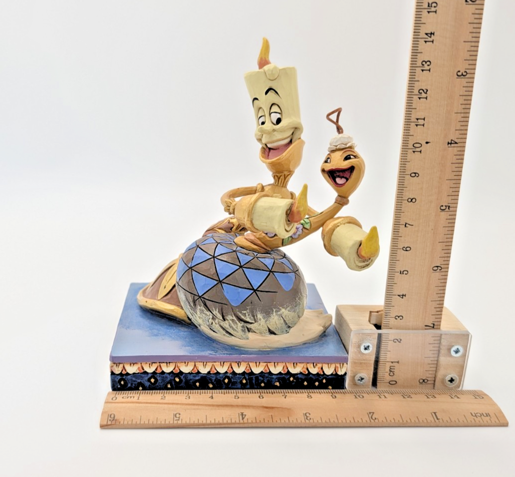 Disney Traditions Showcase Lumiere Plumette Romance By Candlelight Figurine11
