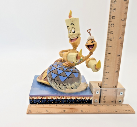 Disney Traditions Showcase Lumiere Plumette Romance By Candlelight Figurine11