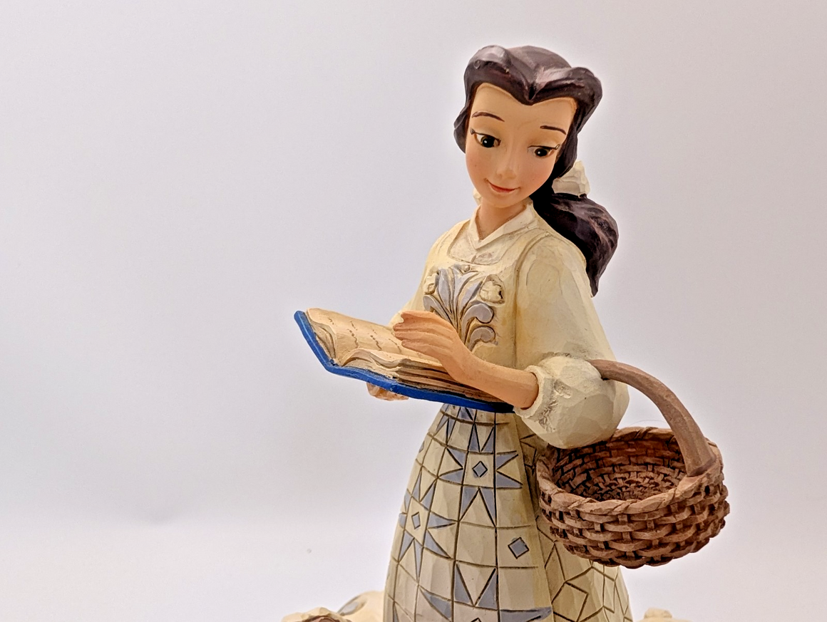 Disney Traditions Belle Bookish Beauty Figurine White Woodland Jim Shore13