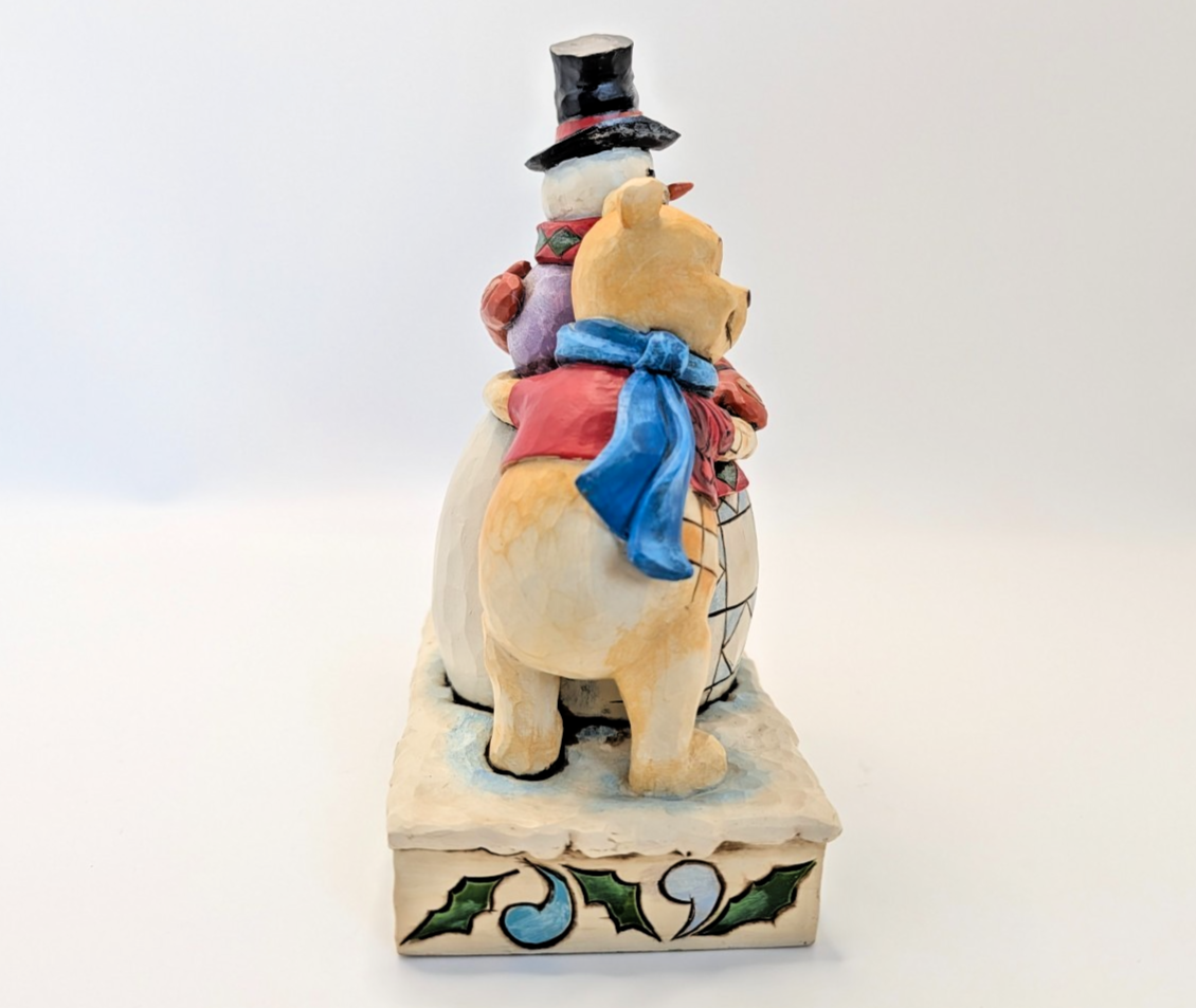 Disney Traditions Winter Hugs Pooh Tigger snowman 4033265 boxed figurine - product code detail
