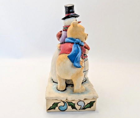 Disney Traditions Winter Hugs Pooh Tigger snowman 4033265 boxed figurine - product code detail
