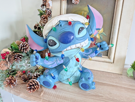 Disney Traditions Holiday Stitch 1739919 Christmas Lights – detail and condition photograph 2