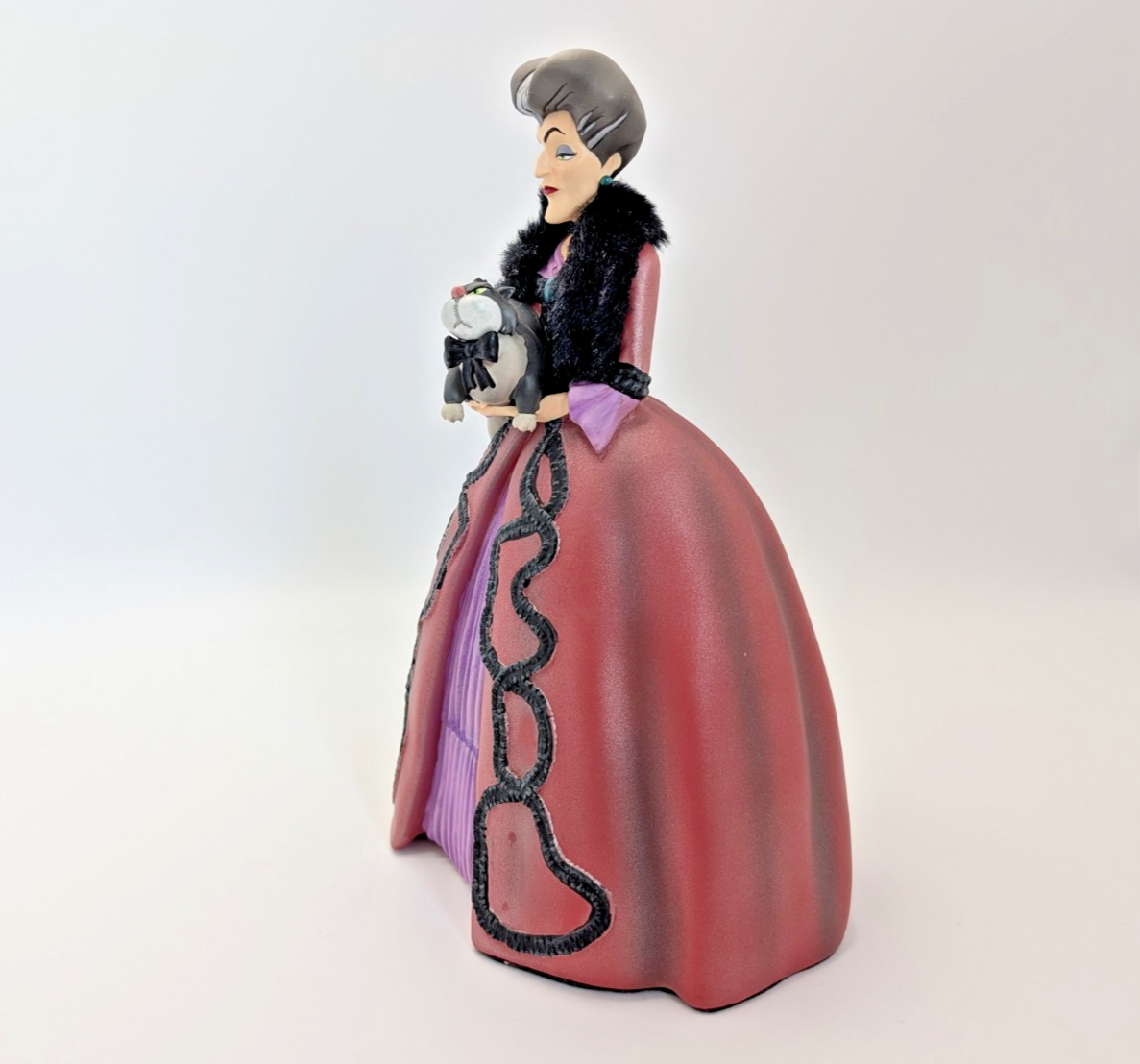 Disney Showcase Rococo Lady Tremaine & Lucifer Figurine Cinderella Villain Boxed10