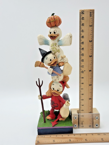 Disney Traditions Teetering Trick-or-Treaters Figurine Halloween Ornament Shore13