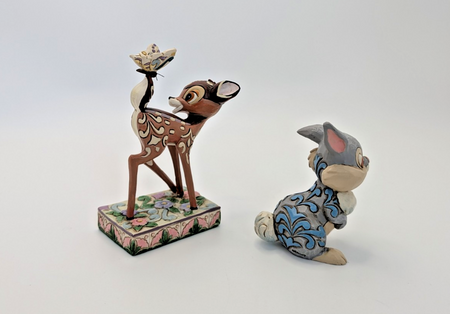 Disney Traditions Showcase Bambi & Thumper Figurine Set Jim Shore Pair Deer8