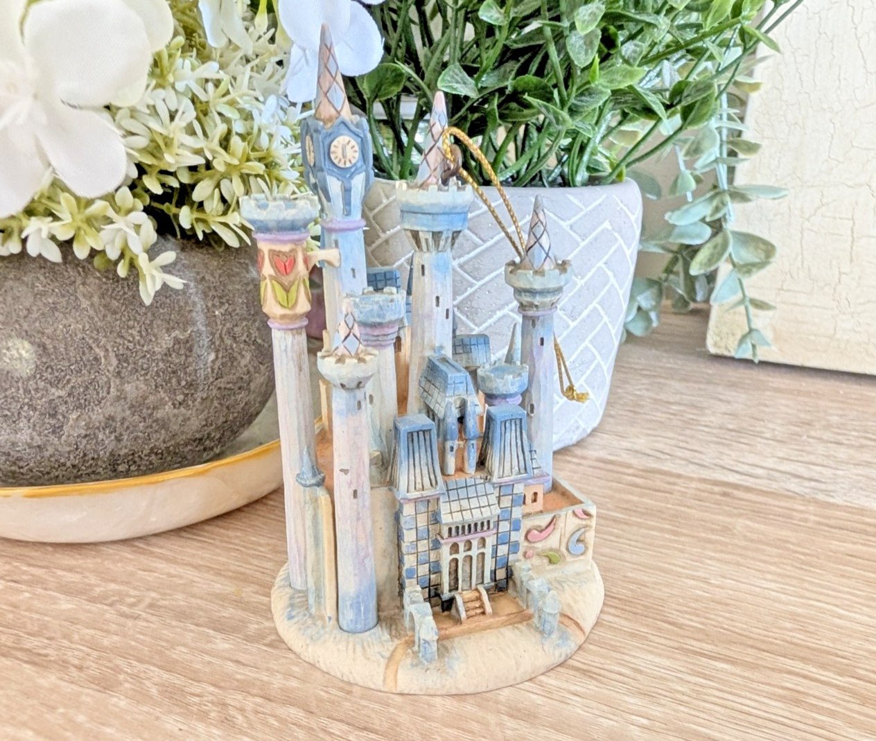 Disney Traditions Cinderella Castle hanging ornament A20410