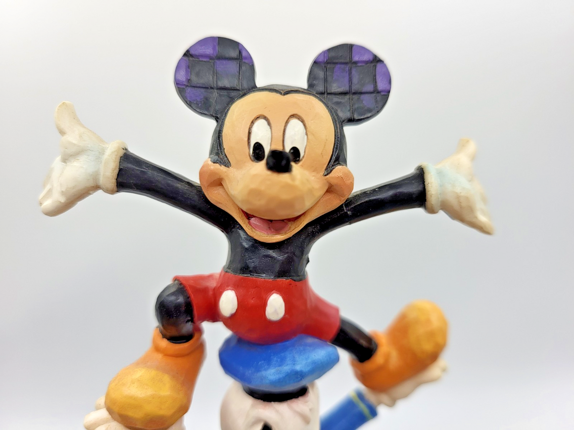 Disney Traditions Teetering Tower Figurine Mickey Mouse Donald Goofy Ornament11