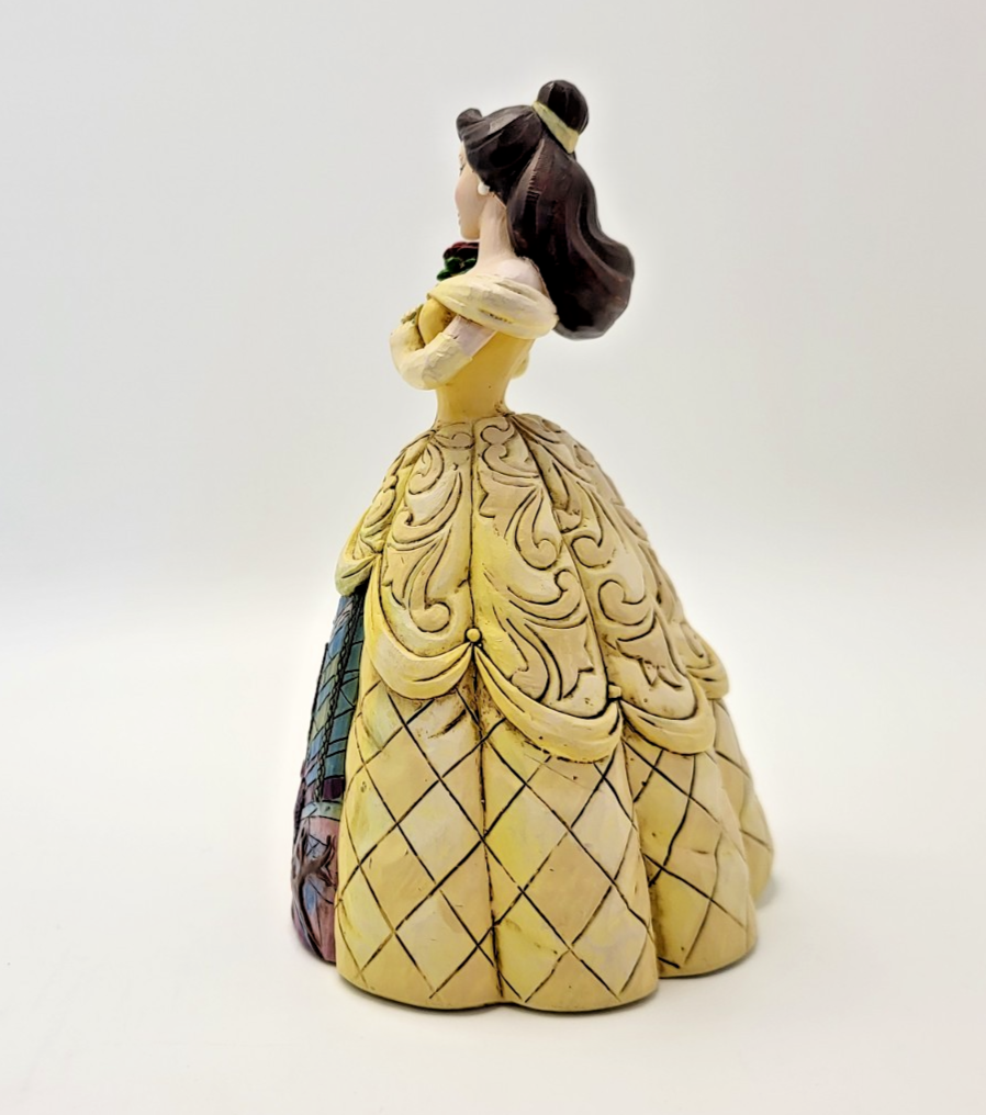 Disney Traditions Belle Figurine Enchanted Castle Dress Ornament Beauty5