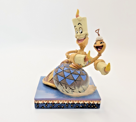 Disney Traditions Showcase Lumiere Plumette Romance By Candlelight Figurine2