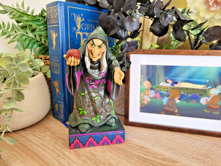 Disney Traditions Take A Bite Figurine  Old Hag Evil Queen Snow White Ornament0