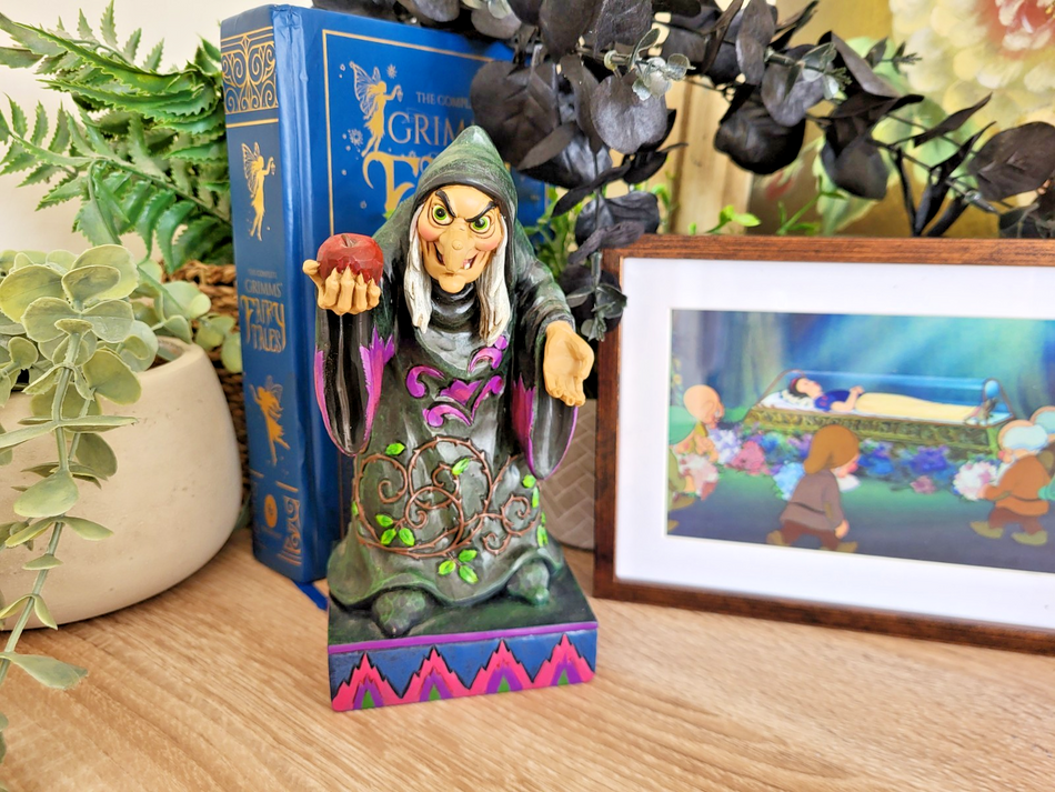 Disney Traditions Take A Bite Figurine  Old Hag Evil Queen Snow White Ornament0