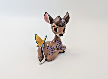 Disney Traditions Showcase Bambi With Butterfly Mini Figurine Jim Shore Boxed11