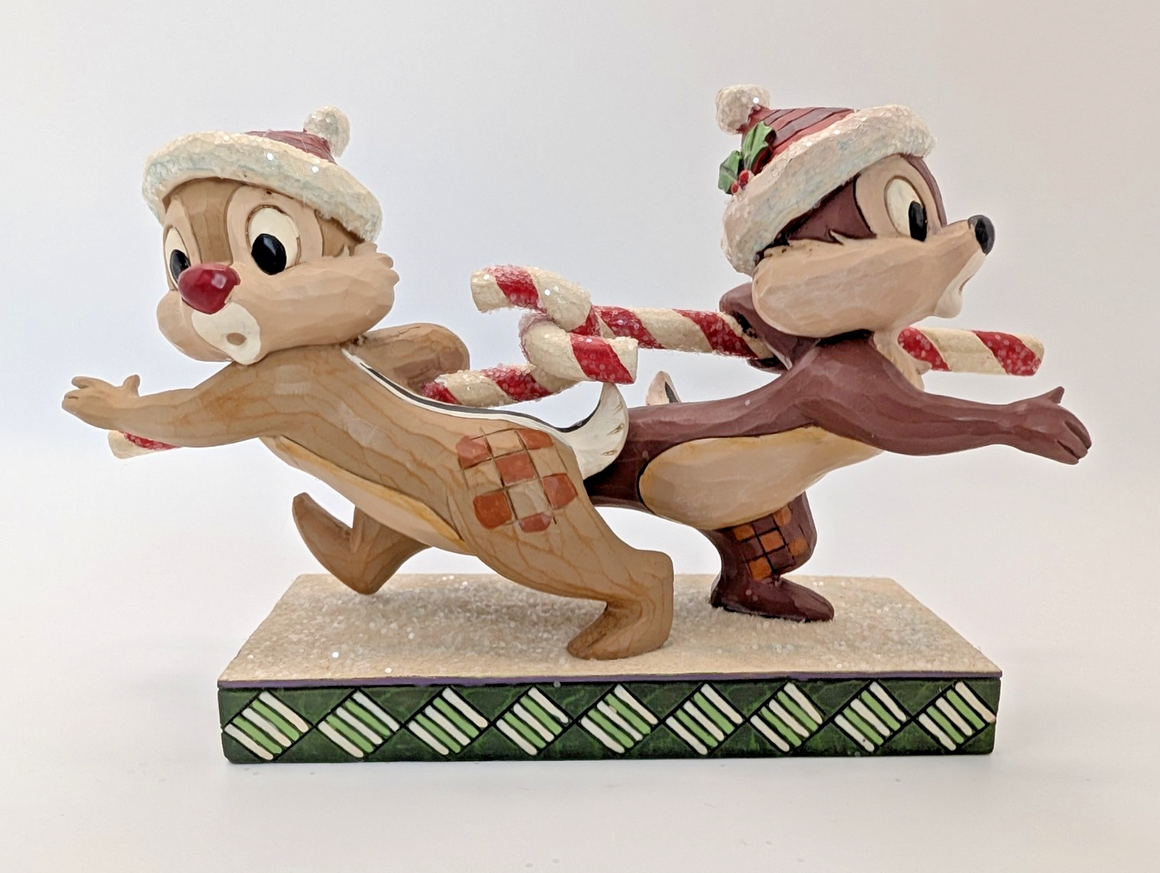 Disney Chip & Dale Candy Cane Caper Christmas Figurine 4051975 Jim Shore11