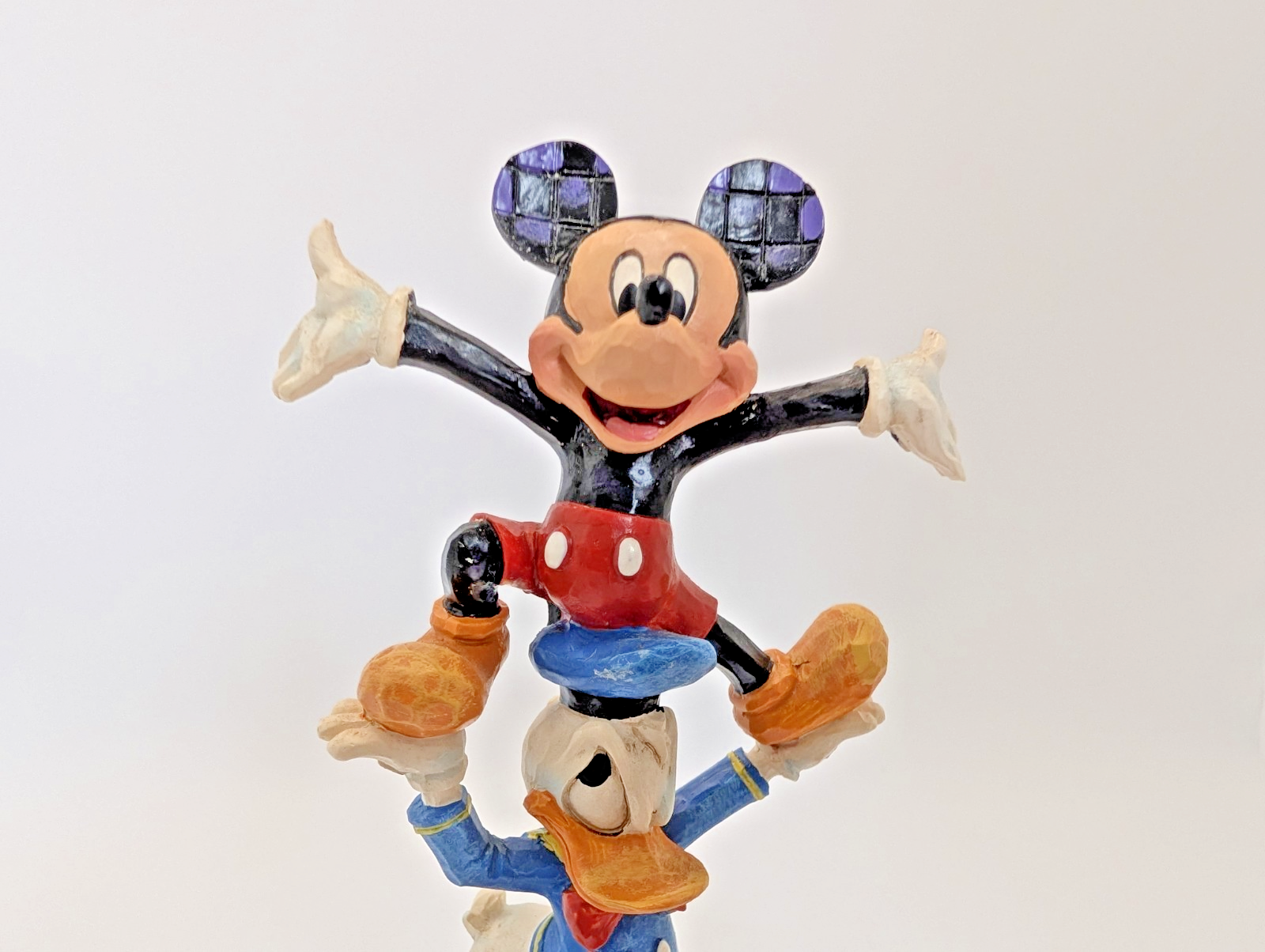 Disney Traditions Showcase Teetering Tower Figurine Mickey Mouse Donald Goofy11