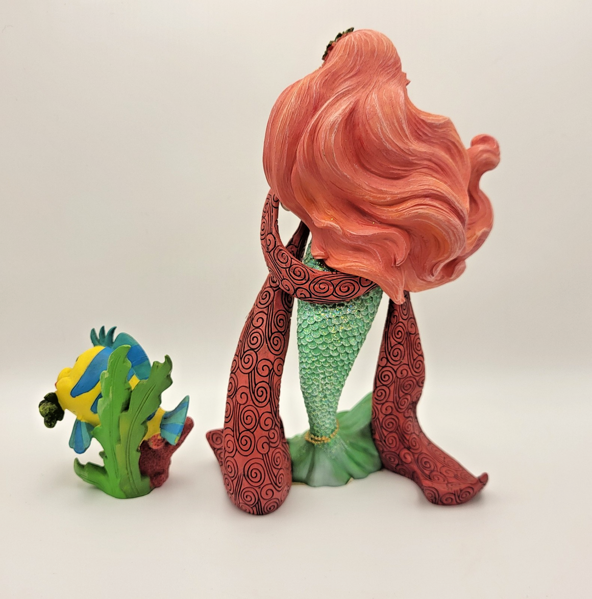 Disney Showcase Ariel & Flounder Christmas Figurine – Enesco Little Mermaid2