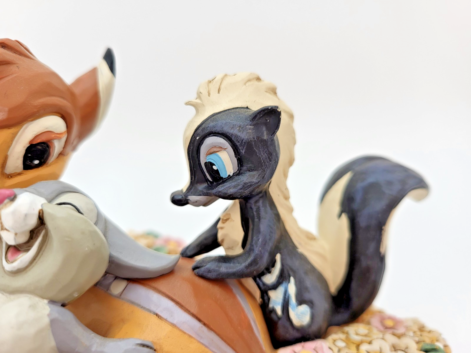 Disney Traditions Childhood Friends Figurine Bambi Thumper Flower Ornament Shore17