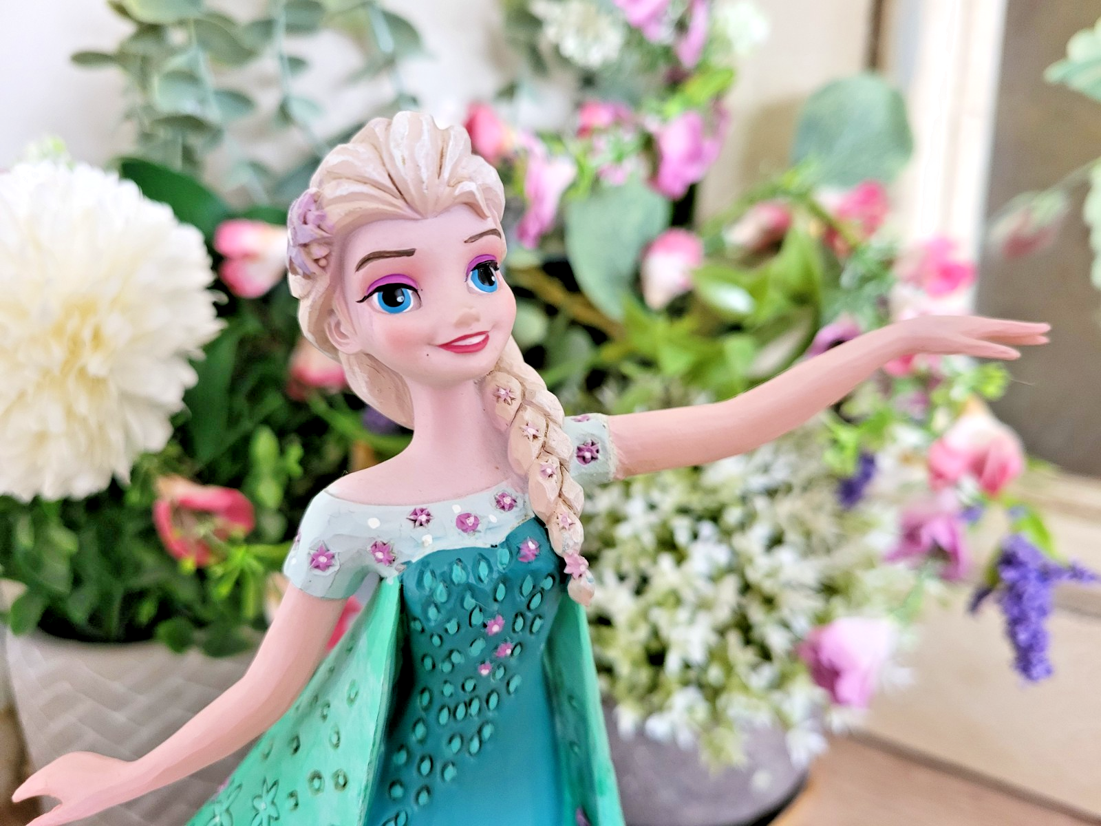 Disney Traditions Celebration Of Spring Figurine Elsa Frozen Ornament2