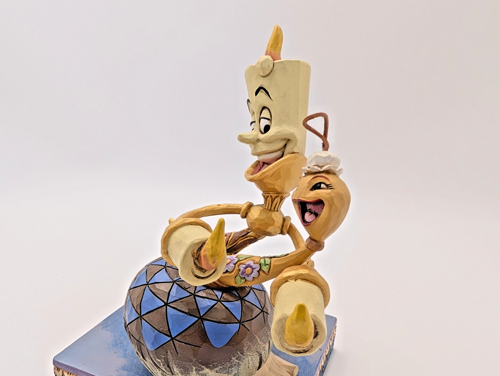 Disney Traditions Showcase Lumiere Plumette Romance By Candlelight Figurine13