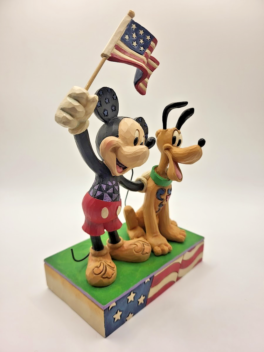 Disney Traditions Jim Shore Mickey Mouse & Pluto Figurine Banner Day Boxed6