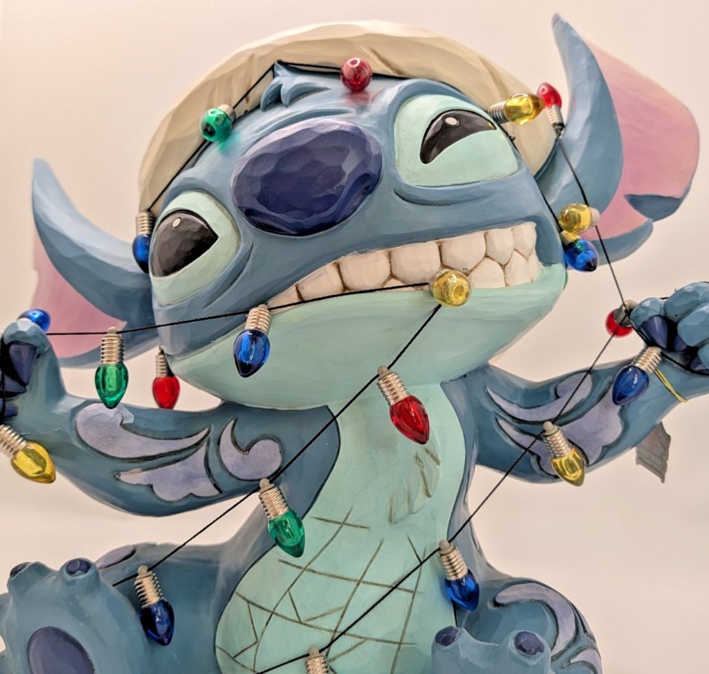 Disney Traditions Holiday Stitch 1739919 Christmas Lights – detail and condition photograph 12