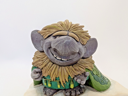 Grand Pabbie Frozen collectable figurine close-up detail