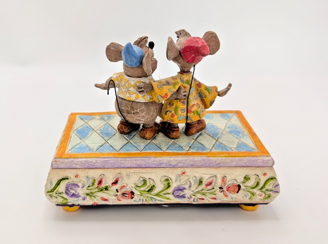 Disney Traditions Bosom Buddies Jaq and Gus trinket box 4007661 - base detail