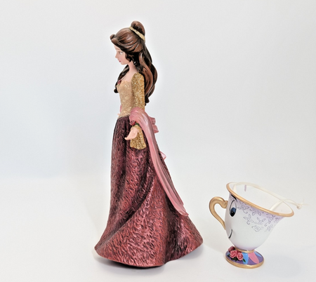 Disney Showcase Haute Couture Belle & Chip Christmas Holiday Figurine 40533495