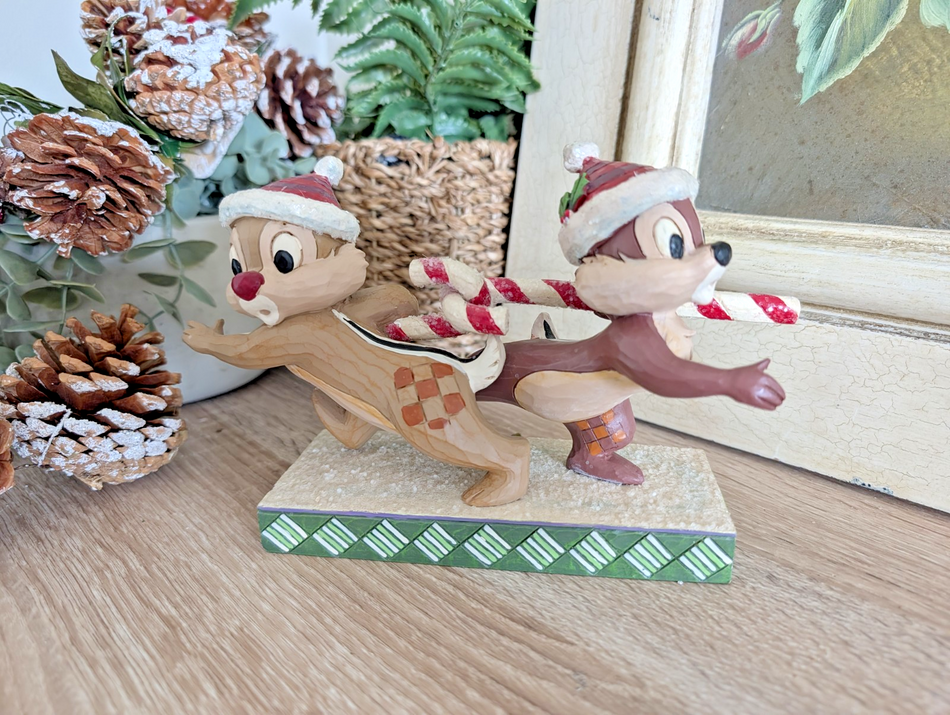 Disney Traditions Chip and Dale Candy Cane Caper 4051975 Unboxed