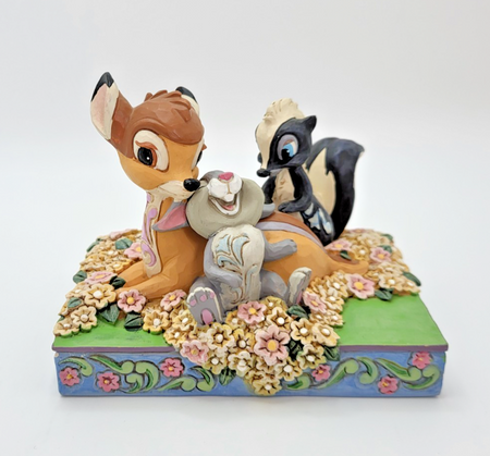Disney Traditions Childhood Friends Figurine Bambi Thumper Flower Ornament Shore2