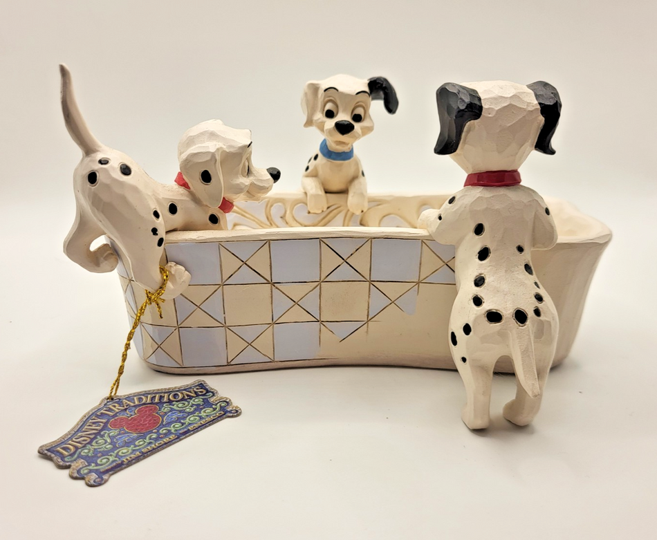 Disney Traditions 101 Dalmations Ornament 'Puppy Bowl' Jim Shore 60080601