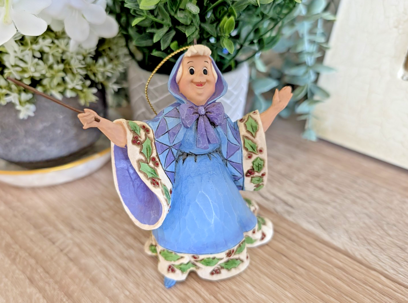 Disney Traditions Fairy Godmother Cinderella hanging ornament A20408