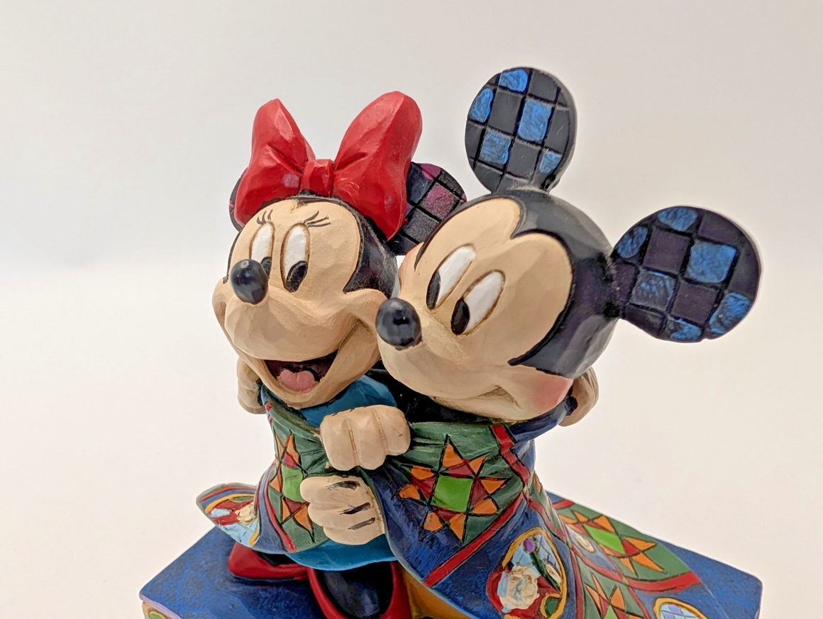 Disney Traditions Mickey & Minnie Mouse Warm Wishes Christmas Figurine Jim Shore16