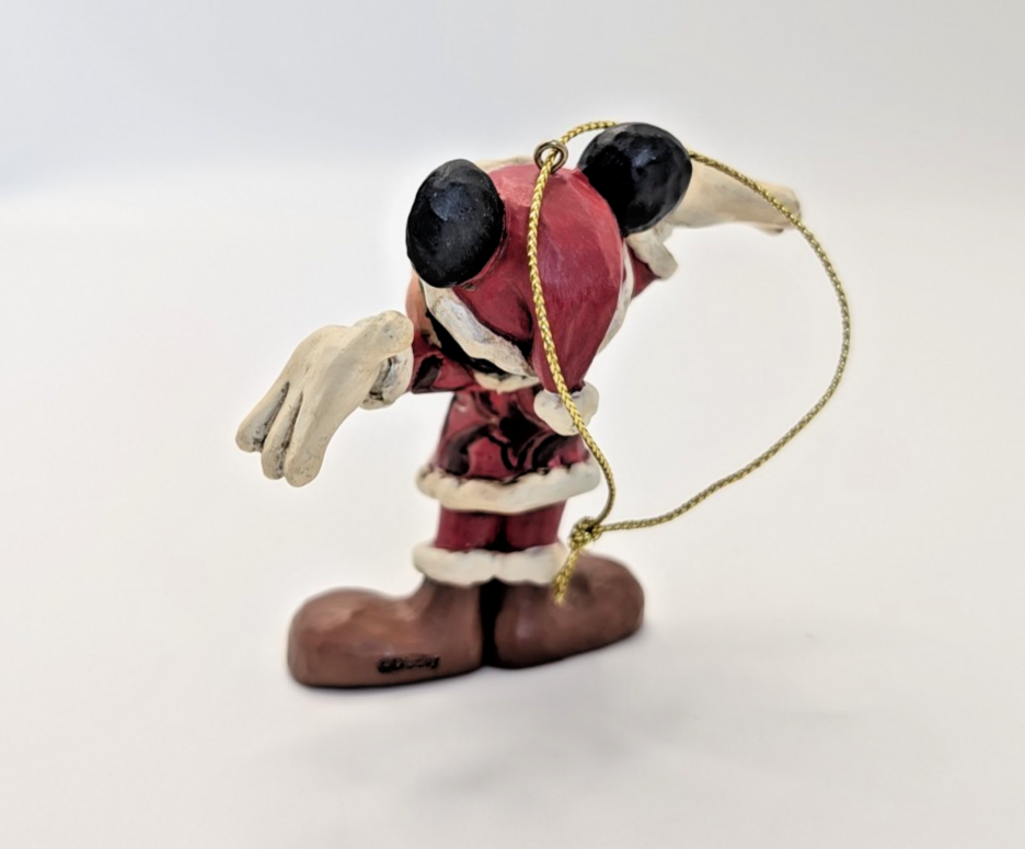 Disney Traditions Santa Mickey Mouse Hanging Ornament A27083 by Jim Shore - Boxed with Tag - product view 6