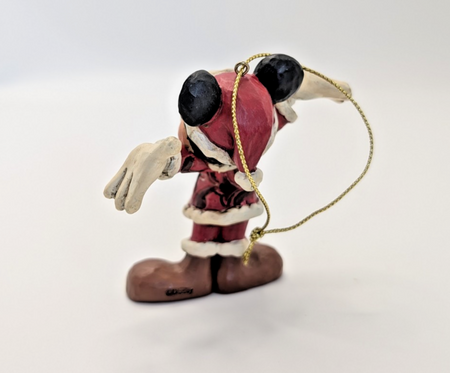 Disney Traditions Santa Mickey Mouse Hanging Ornament A27083 by Jim Shore - Boxed with Tag - product view 6
