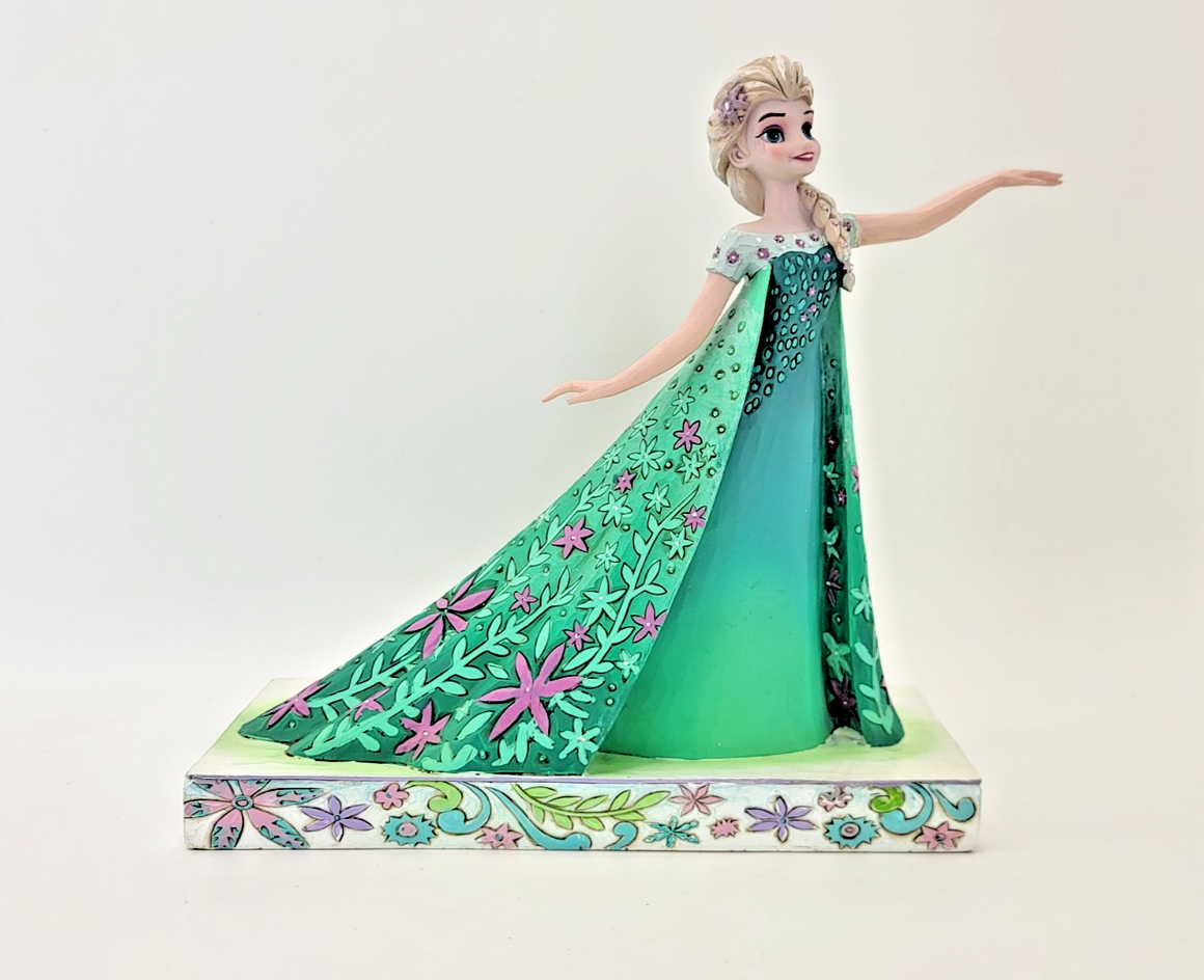Disney Traditions Celebration Of Spring Figurine Elsa Frozen Ornament3