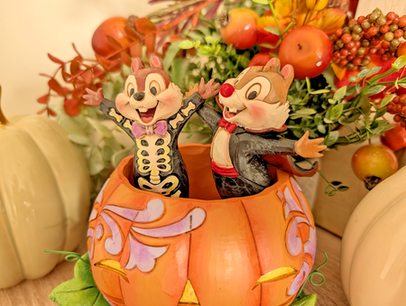 Disney Traditions Chip and Dale Tiny Tricksters Halloween figurine photo 2