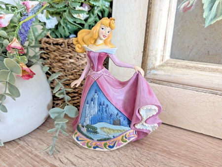 Disney Traditions Aurora Once Upon a Kingdom 4045242 Castle Dress – full figurine view
