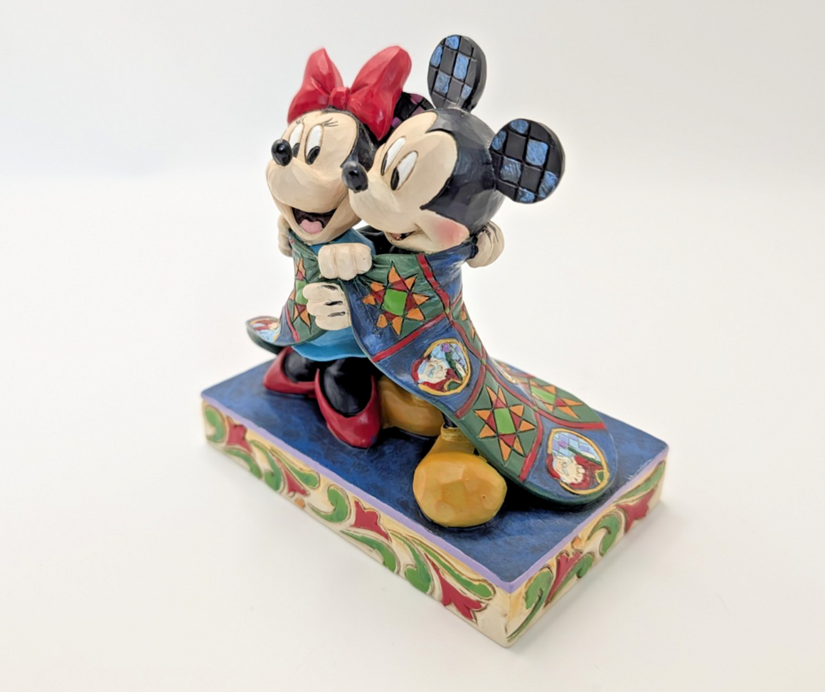 Disney Traditions Mickey & Minnie Mouse Warm Wishes Christmas Figurine Jim Shore4