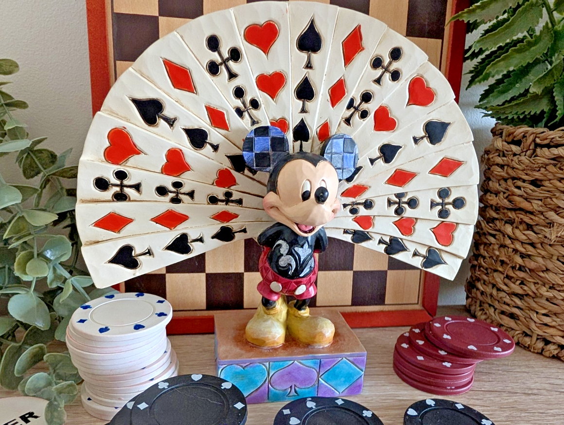 Disney Traditions Mickey Mouse All Decked Out Figurine Cards Collectable Boxed2