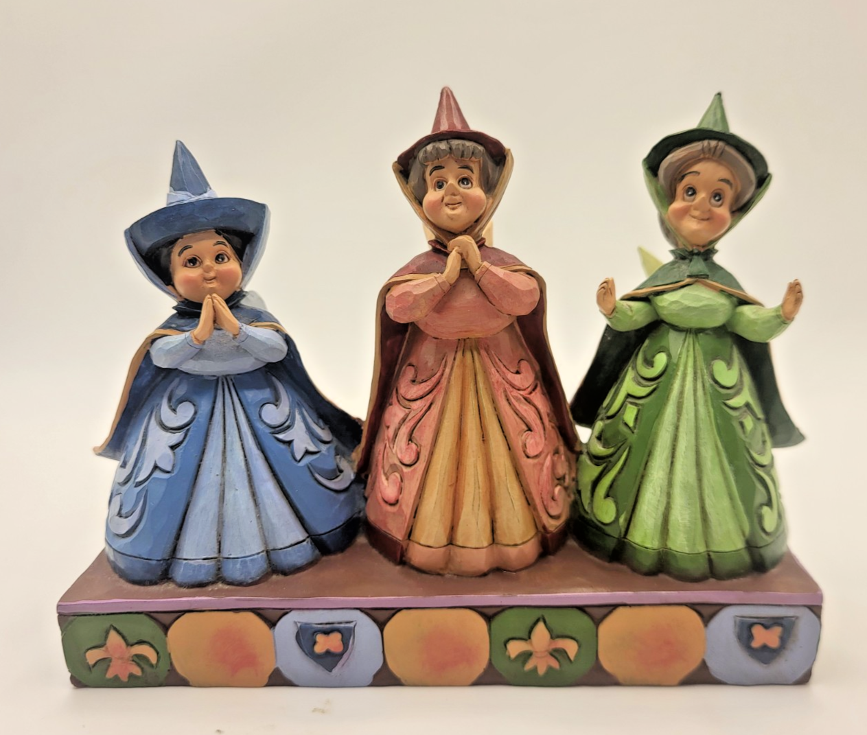 Disney Traditions Sleeping Beauty 3 Faires Figurine Flora Fauna & Merryweather2